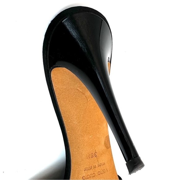 𝅺giuseppe Zanotti Leather and Fabric Stitched Heels - Picture 8 of 13